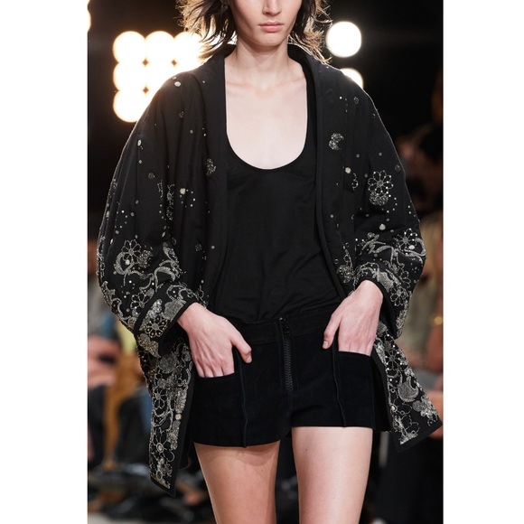 NWT ISABEL MARANT Runway Limited Release 2023 Belona Embroidered Beaded Jacket - Picture 4 of 15